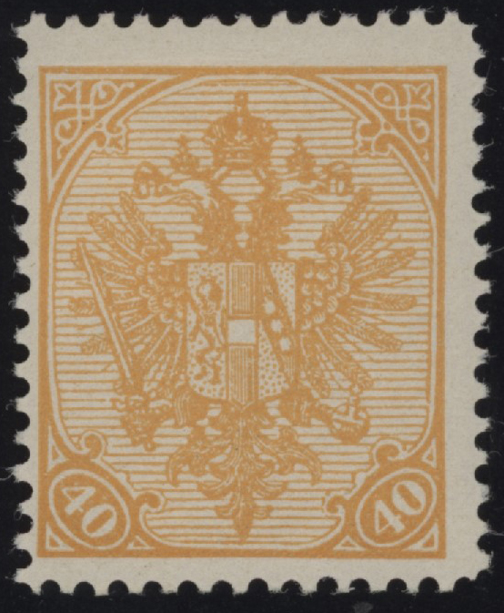 BOSNIA ERZEGOVINA - <p><strong>1879 - 40 h. arancio</strong>, n° 19B, ottimo. Certificato Sorani (della serie di provenienza).</p>