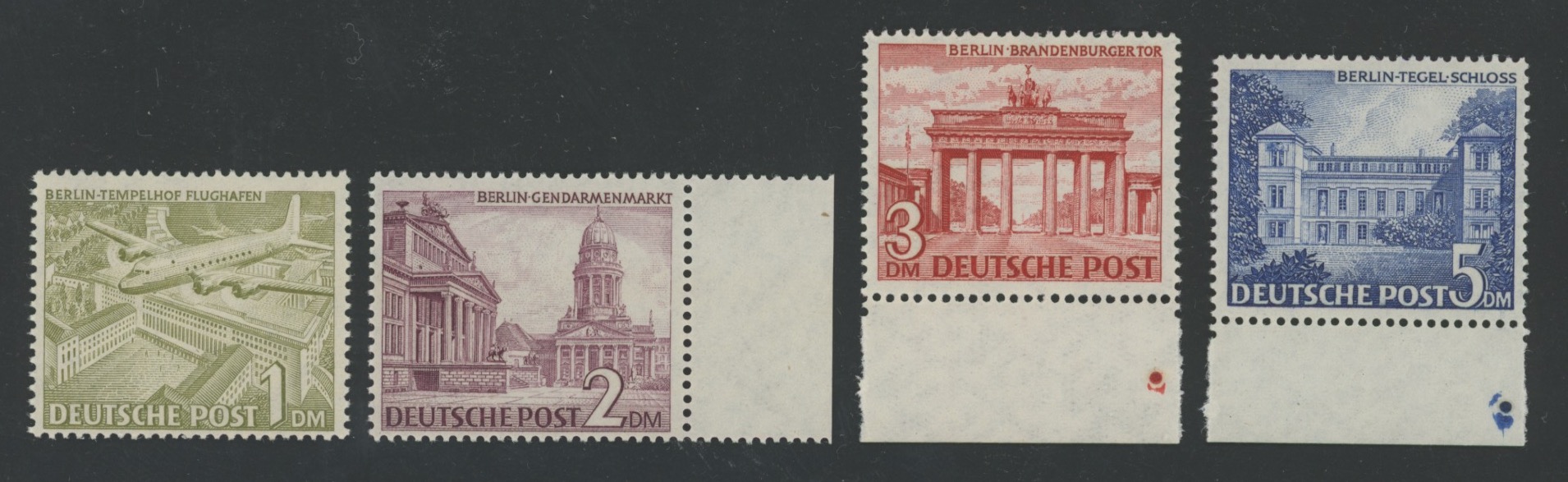 GERMANIA BERLINO - <p><strong>1949 - Monumenti della Città</strong>, n° 28/46, ottima, gomma integra, MNH.</p>