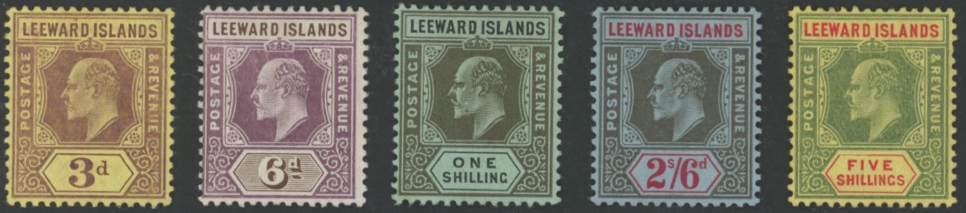LEEWARD ISLANDS - <p><strong>1906 - Ordinaria</strong>, SG n° 36/45, ottima, MH.</p>