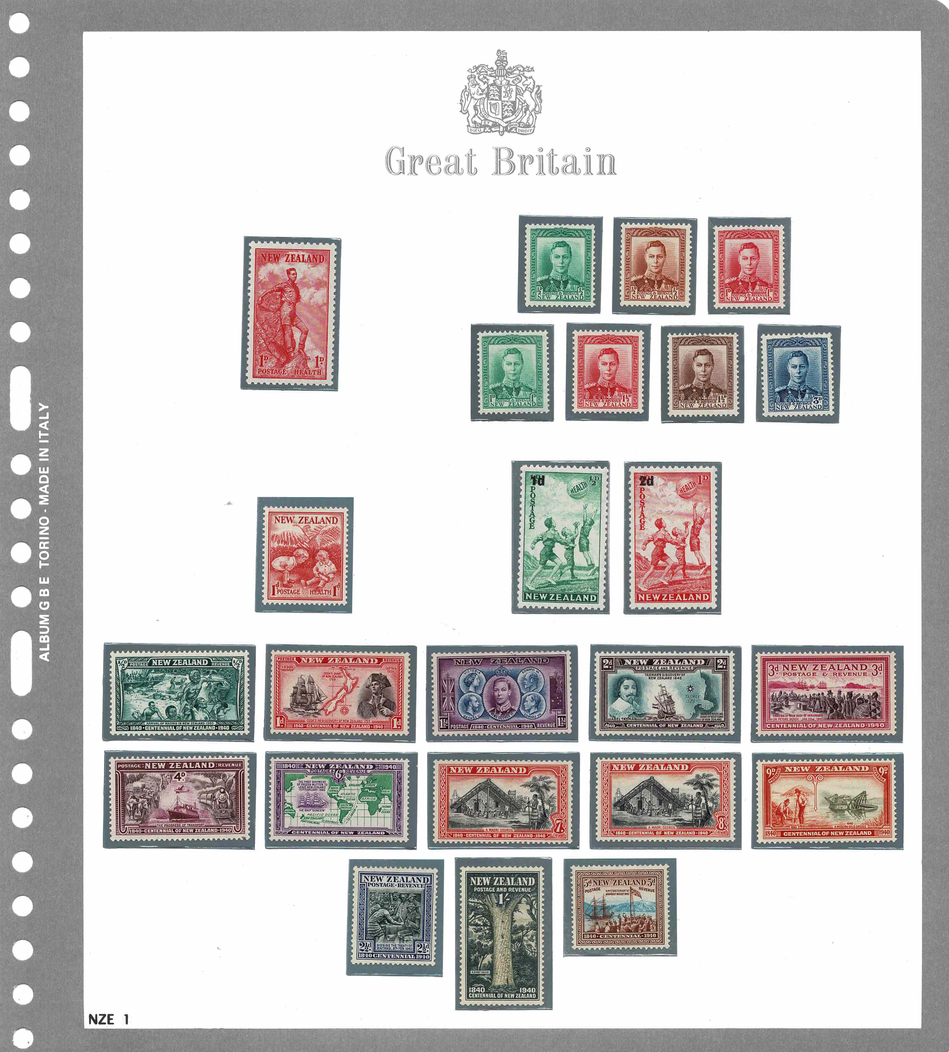 NEW ZEALAND - <p><strong>1936/46 - Nuova Zelanda - Giorgio VI</strong>, SG n° 591/679 (mancano 632/3), numerose serie complete, tutte MNH, il n° 631 è in quartina bordo di foglio con numero di tavola, ottimi.</p>