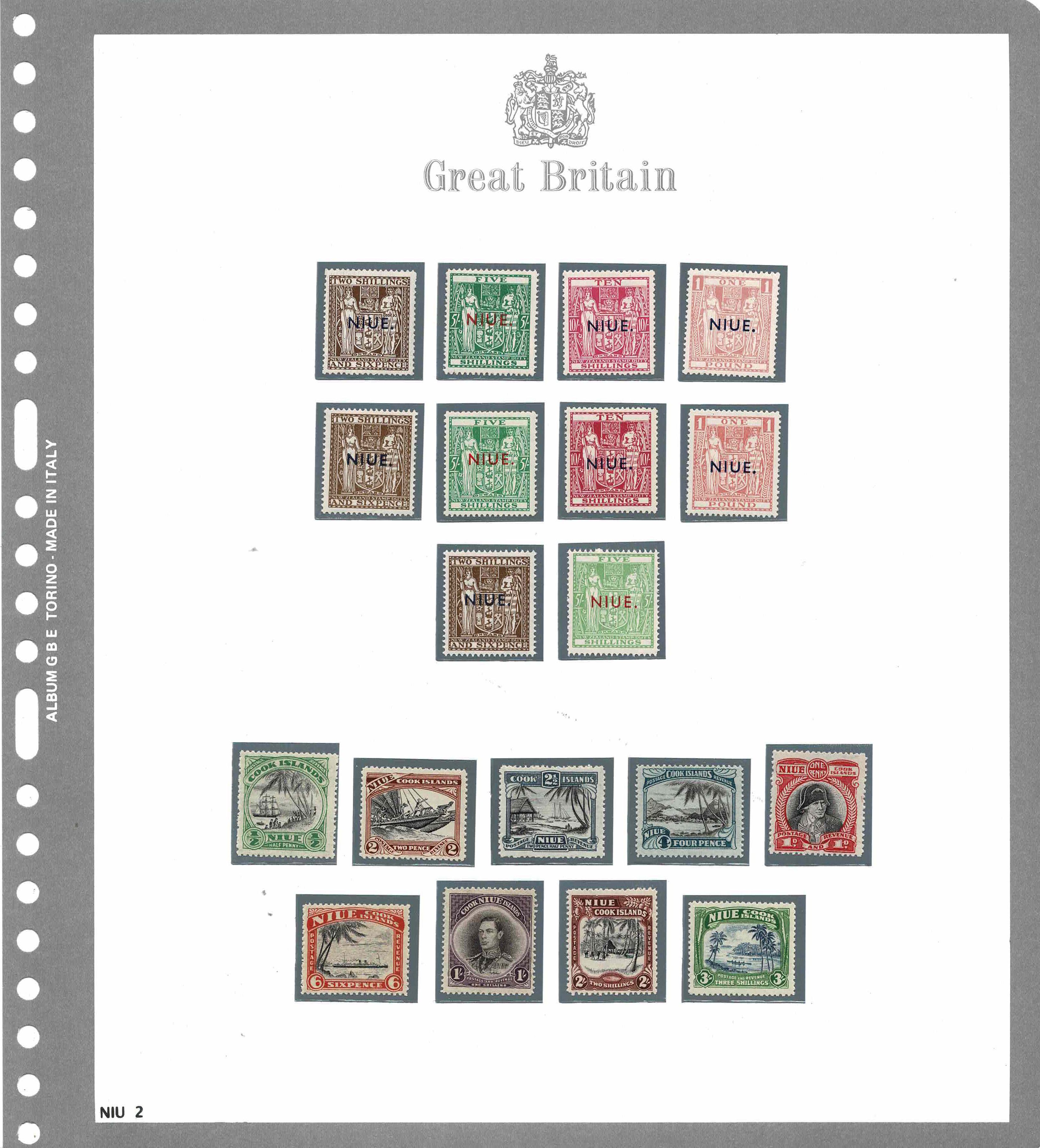NIUE - <p><strong>1941 - Niue - Giorgio VI</strong>, SG n° 79/101 + 113/122, quattro serie complete, tutti i francobolli sono nuovi con gomma integra, ottimi.</p>