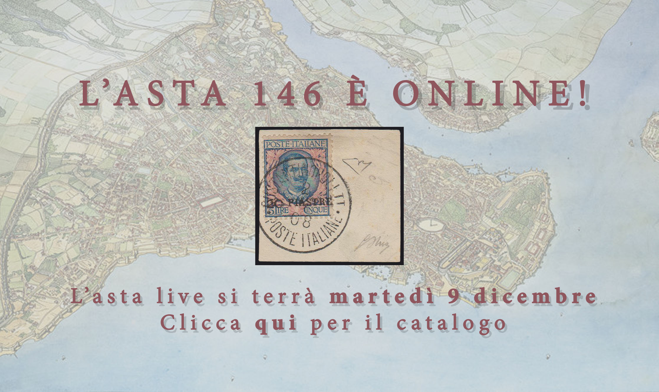 Martedì 9 dicembre, in occasione dell'Asta 146 il negozio rimarrà chiuso al pubblico